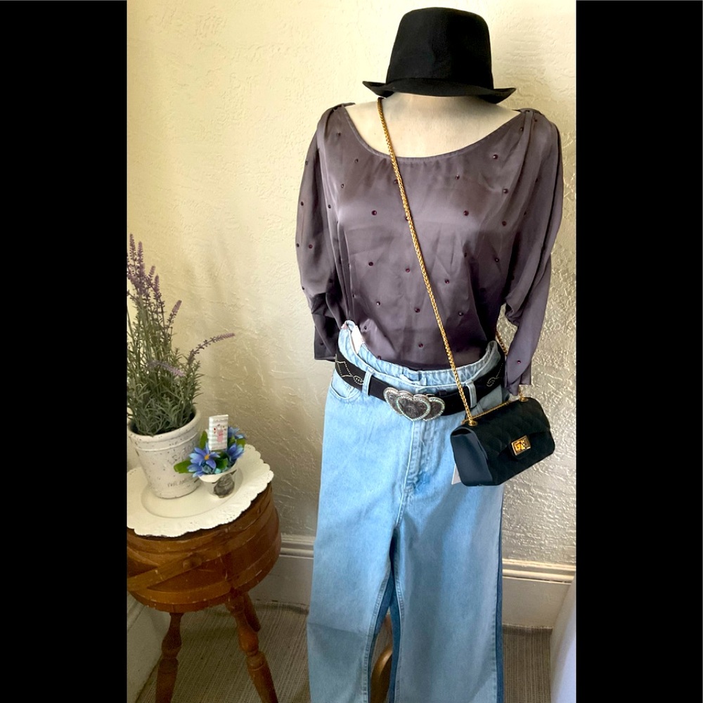 Denim two shade 90's pants